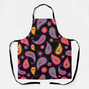 Colourful Paisley Pattern Apron