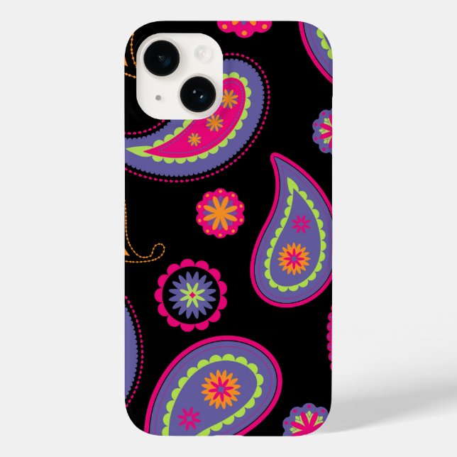 Colourful Paisley Pattern Case-Mate iPhone Case (Back)