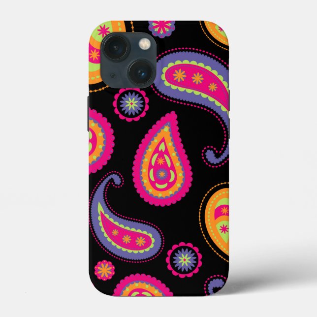 Colourful Paisley Pattern Case-Mate iPhone Case (Back)