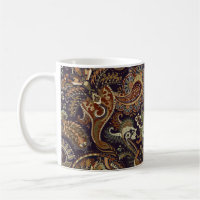 Colourful Paisley pattern. Ethnic vintage wallpape
