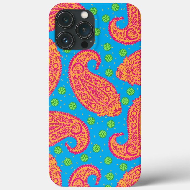 Colourful Paisley Pattern iPhone Case (Back)