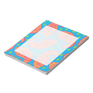 Colourful Paisley Pattern Notepad