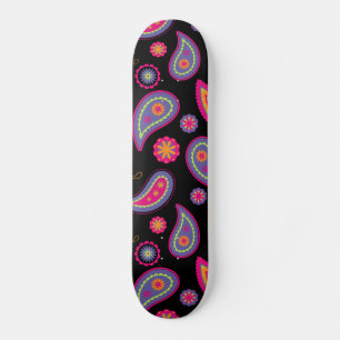 Colourful Paisley Pattern Skateboard