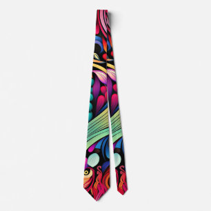 Colourful Paisley Pattern Tie