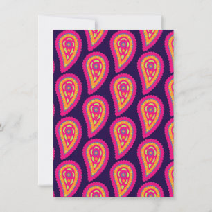 Colourful Paisley Save The Date