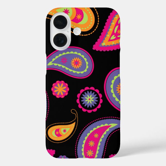 Colourful Paisley seamless Pattern Case-Mate iPhone Case (Back)