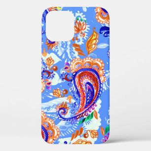 Colourful paisley seamless pattern iPhone 12 case