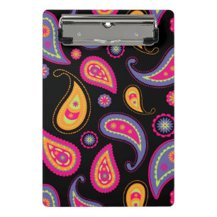 Colourful Paisley seamless Pattern Mini Clipboard