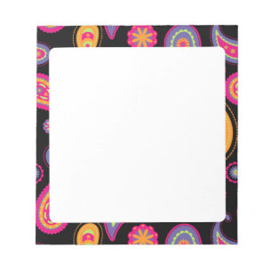 Colourful Paisley seamless Pattern Notepad