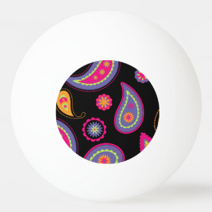 Colourful Paisley seamless Pattern Ping Pong Ball