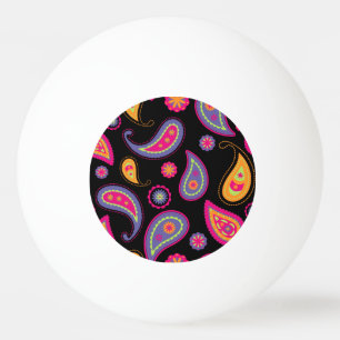 Colourful Paisley seamless Pattern Ping Pong Ball