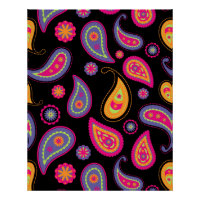 Colourful Paisley seamless Pattern