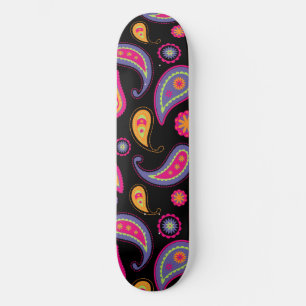 Colourful Paisley seamless Pattern Skateboard