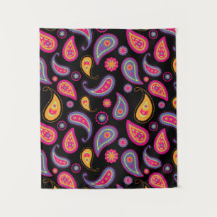 Colourful Paisley seamless Pattern Tapestry