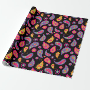 Colourful Paisley seamless Pattern Wrapping Paper