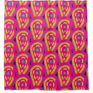 Colourful Paisley Shower Curtain