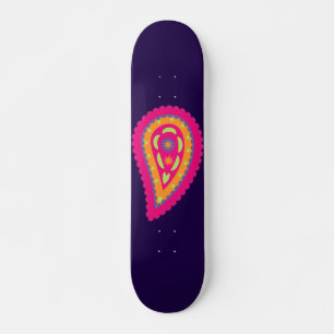 Colourful Paisley Skateboard