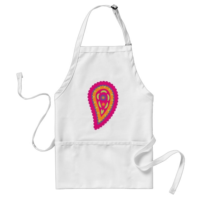 Colourful Paisley Standard Apron (Front)