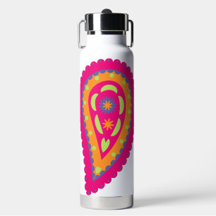 Colourful Paisley Water Bottle