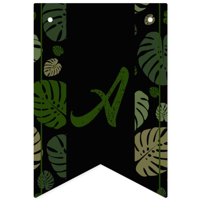 Colourful Palm Leaves Bunting (First Flag)