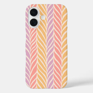 Colourful Palm Leaves Pattern iPhone 16 Case