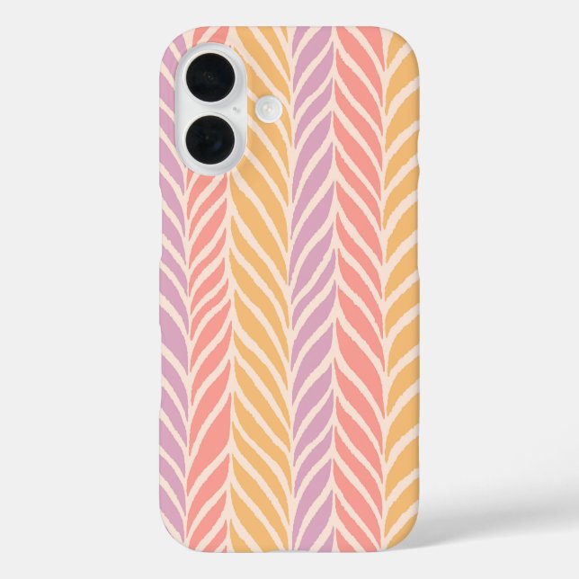 Colourful Palm Leaves Pattern Case-Mate iPhone Case (Back)
