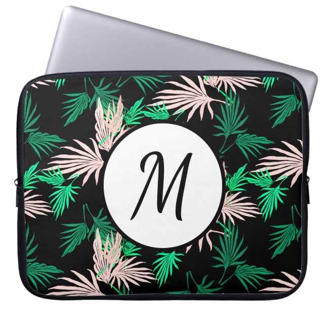 Colourful Palm Tree Leaves Computer Laptop Sleeve (Front)
