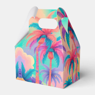 Colourful Palm trees Favour Box