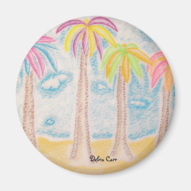 Colourful Palms-magnet Magnet (Front)