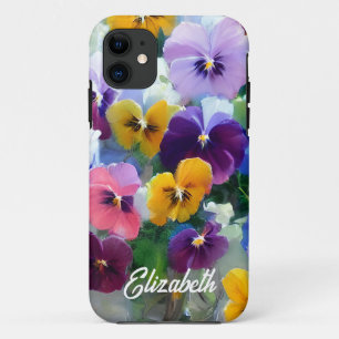 Colourful Pansies iPhone 11 Case