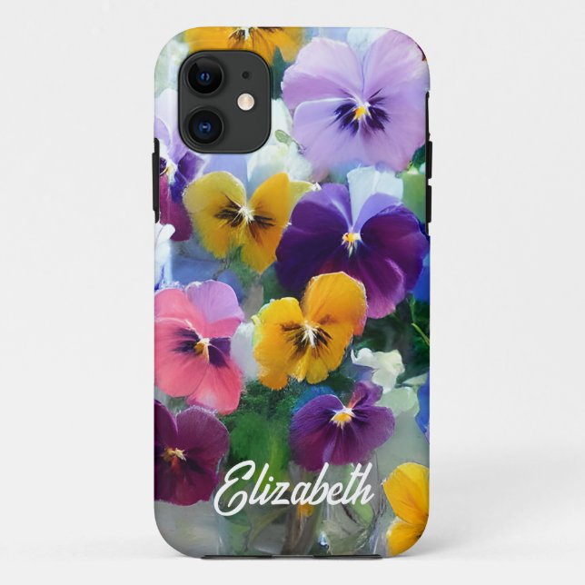 Colourful Pansies  Case-Mate iPhone Case (Back)