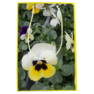 Colourful Pansies Easter Medium Gift Bag