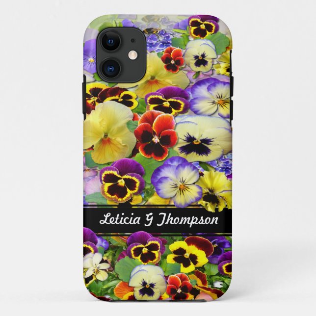 Colourful Pansies  ~  iPhone 5 Barely There Case (Back)
