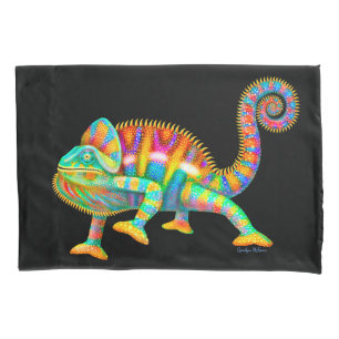 Colourful Panther Chameleon Pillowcase