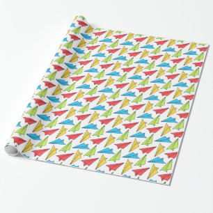 Colourful Paper Aeroplanes Pattern
