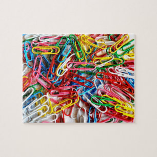 Colourful Paper Clips Office Supply Jigsaw Puzzle