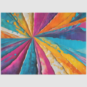 Colourful Paper Collage Art Tissue Paper