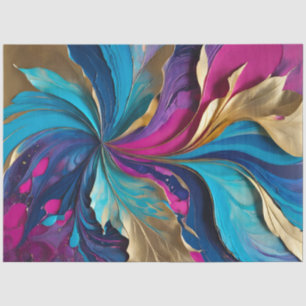 Colourful Paper Collage Art Tissue Paper