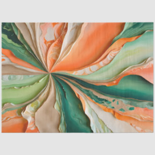 Colourful Paper Collage Art Tissue Paper
