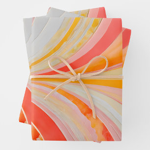 Colourful Paper Collage Art Wrapping Paper Sheets