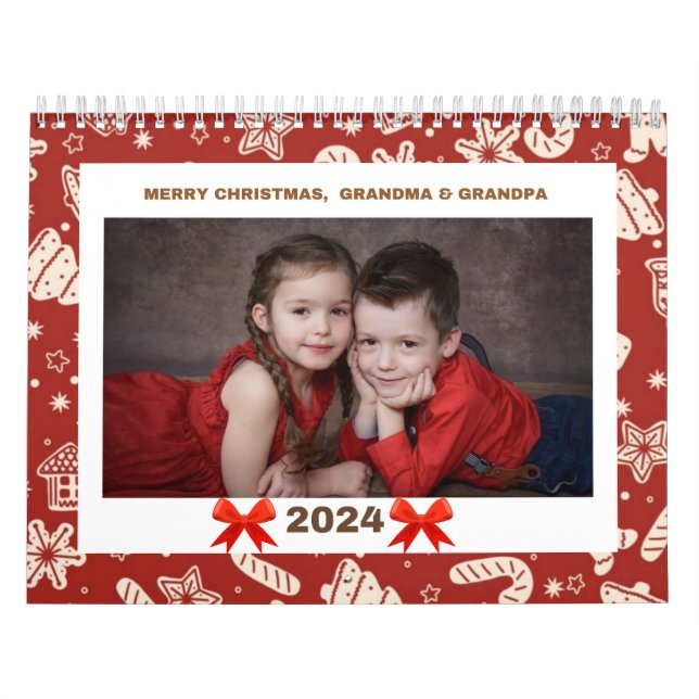 Colourful Paper Trees Christmas Photo Calendar (Cover)