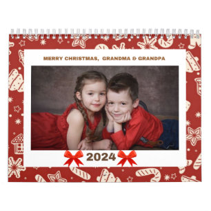 Colourful Paper Trees Christmas Photo Calendar