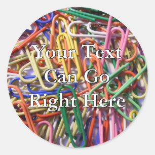 Colourful Paperclip Stickers