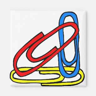 Colourful Paperclips Magnet