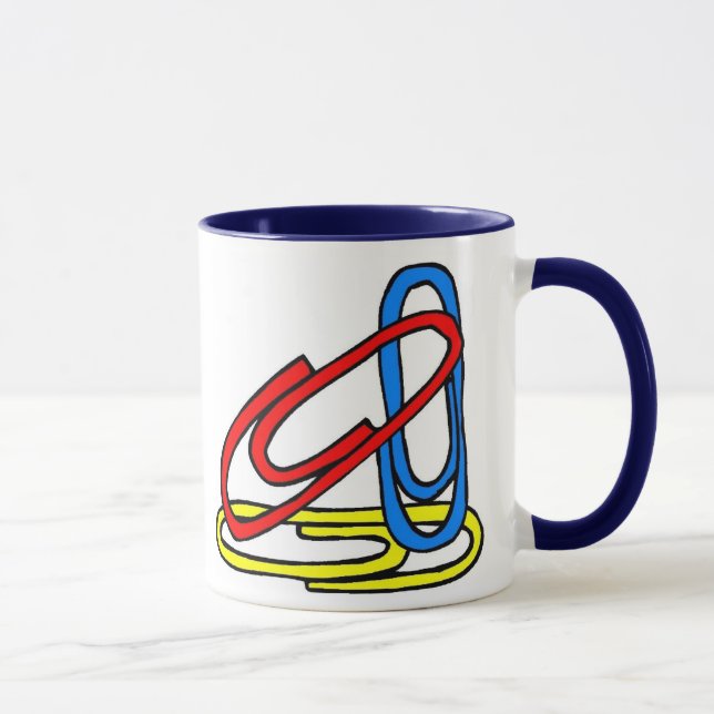 Colourful Paperclips Mug (Right)