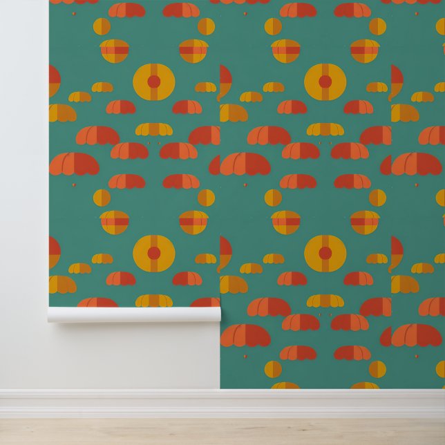 Colourful Parachutes on Teal Sky Wallpaper (Application)
