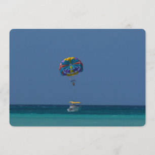 Colourful Parasailing Invitation