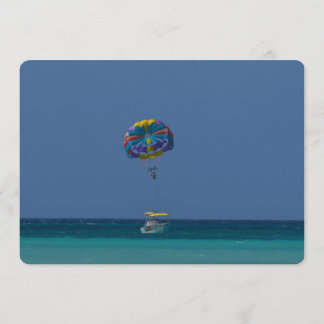 Colourful Parasailing Invitation