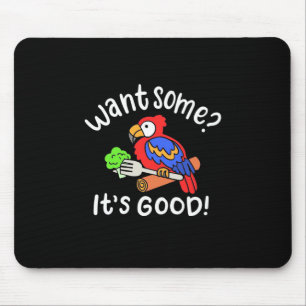 Colourful Parrot Bird Want Some Mouse Pad