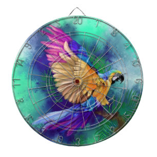 Colourful Parrot Dart Board